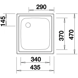 Lavello in acciaio inox Blanco TOP EE 4x4