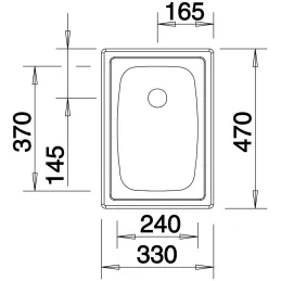 Lavello in acciaio inox Blanco TOP EE 3x4