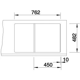 Lavello in acciaio inox Blanco TIPO 45 S Compact