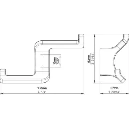 Appendiabiti ESOLINE / Ferro spazzolato