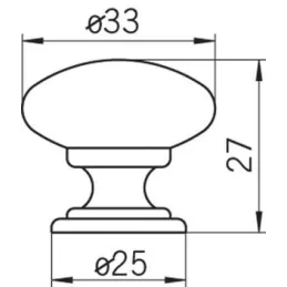 Pomello AXEL / Nero opaco