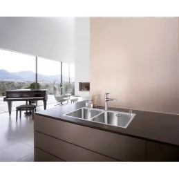 Lavello in acciaio inox Blanco ANDANO 500-IF/A / PushControl