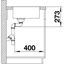 Lavello in acciaio inox Blanco ZEROX 700- IF