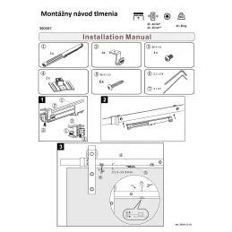 Set per porta scorrevole Rustica Simple / con ammortizzatore