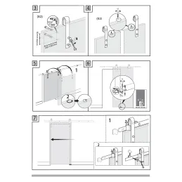 Set per porta scorrevole Rustica Simple / con ammortizzatore