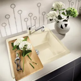 Lavello in ceramica Blanco PALONA 6 / con asta di comando