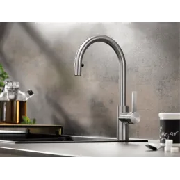 Rubinetto BLANCO CANDOR S / acciaio inox lucido / doccetta