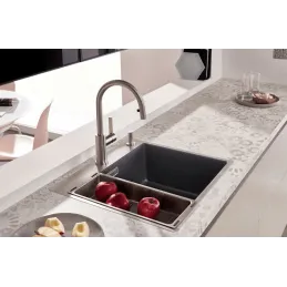 Rubinetto BLANCO CANDOR S / acciaio inox lucido / doccetta