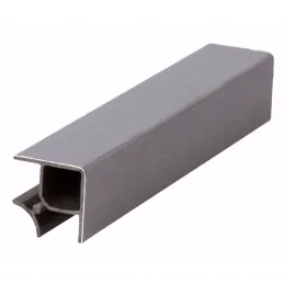 Giunto angolare per zoccolo da cucina 90° / Alluminio spazzolato