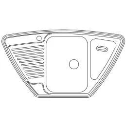 Set lavello in acciaio inox Blanco TIPO 9 E + rubinetto DARAS