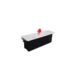 Presa elettrica estraibile HOPBOX FRENCH / Alluminio spazzolato