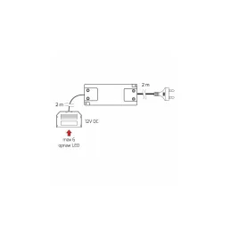 Trasformatore LED (adattatore di rete) 12 V MINI / con connettori di uscita