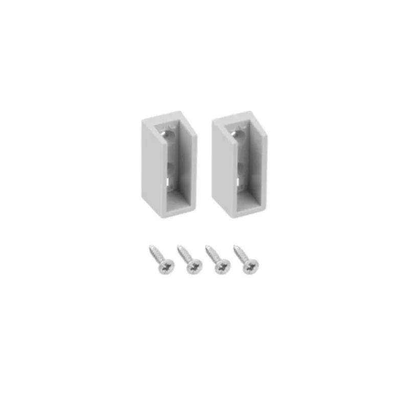 Set di terminali per barra appendiabiti LED / Grigio