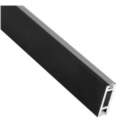Barra appendiabiti SLIM per striscia LED con copertura / Nero