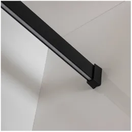 Barra appendiabiti SLIM per striscia LED con copertura / Nero