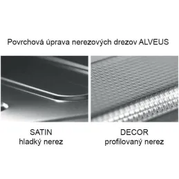Lavello in acciaio inox Alveus BASIC 170