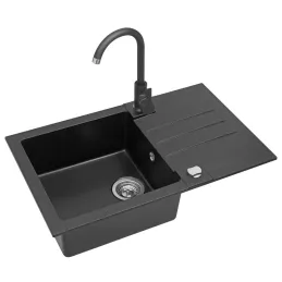 Set lavello in granito Alveus ROCK 130 + rubinetto SIROS Granit