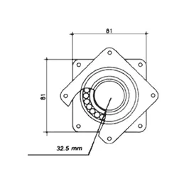 Sistema girevole per TV / 80 kg