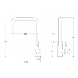 Batteria Alveus DITA / acciaio inox