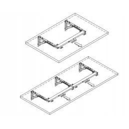 Set di supporti per staffa ribaltabile SUPERIOR / Nero