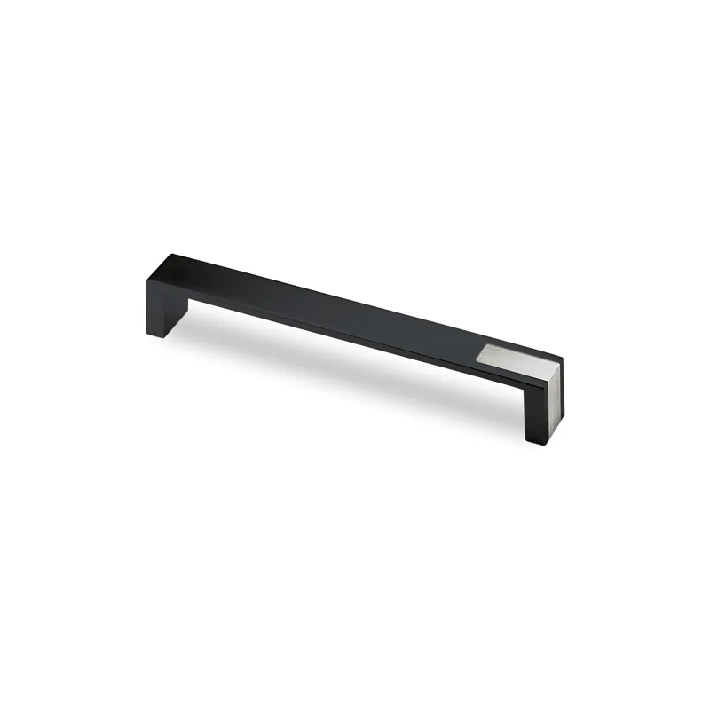 Maniglia FRANCO / Nero opaco + acciaio inox
