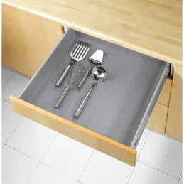 Tappetino antiscivolo per cassetti FABRIC Argento / 1 m