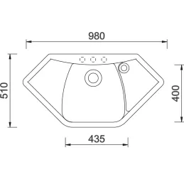 Lavello in gres Sinks NAIKY 980
