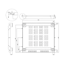 Ventilazione per frigorifero da incasso / Nero