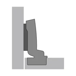 Cerniera da incasso con ammortizzazione a 110° SENSYS / Silent system