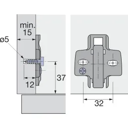Tappetino CLIP 3D da 1,5 mm / con viti