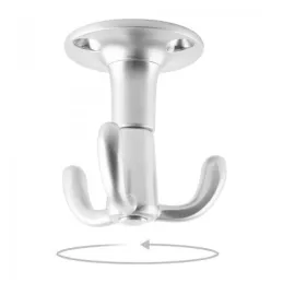 Appendiabiti girevole TWISTER / Cromo satinato