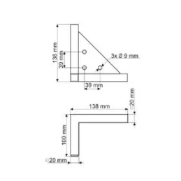 Piedino per mobili NZ59 / Cromo lucido