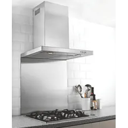 Paraschizzi in vetro per piano cottura / Bianco RAL 9003