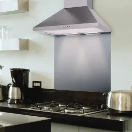 Paraschizzi in vetro per piano cottura / Bianco RAL 9003