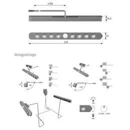 Illuminazione di design per letto LUCKY LINE / Bianco caldo