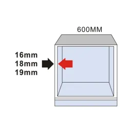 Cestino estraibile INTERBIN 600 / Grigio