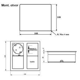 Presa elettrica VersaHit 2 x 230V FRENCH / Bianca