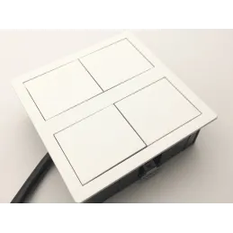 Presa elettrica VersaHit 2 x 230V FRENCH / Bianca