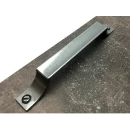 Maniglia PERLA / Acciaio effetto patinato lucido