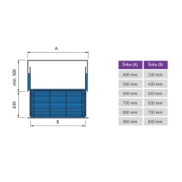 Cestello estraibile MATRIX con chiusura ammortizzata